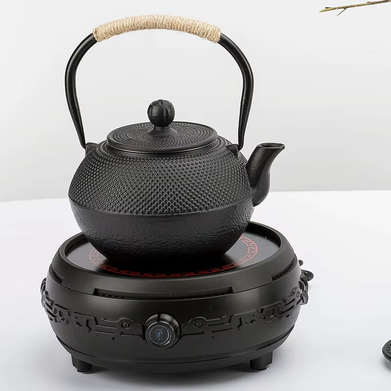 Elegant Japanese Cast Iron Tea Pot with Stainless Steel Infuser - Perfect for Oolong Tea & Hot Water (600/800/1200ML)